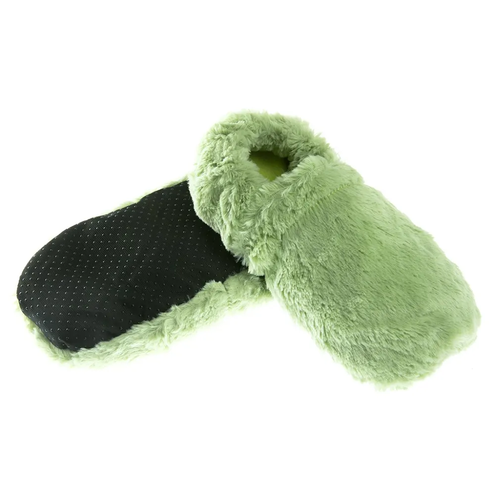 Chaussons chauffants Vert Pastel| Pelucho, vos bouillottes françaises