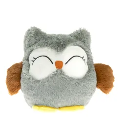 Bouillotte Chouette grise micro-ondes | Pelucho