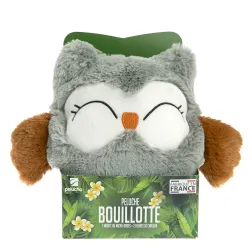 Bouillotte Chouette grise micro-ondes | Pelucho