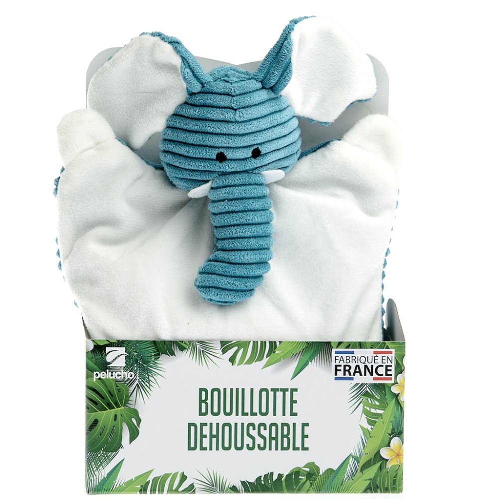 TEMPSA 40x35cm Peluche Poupée Éléphant Nez Longue Oreiller Peluche Coussin Bébé Enfant Jouet