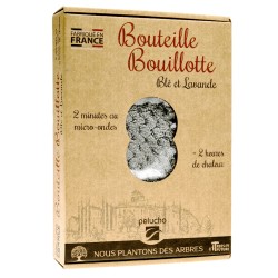 Bouillotte micro-ondes gris paillette | Pelucho