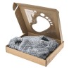 Chaussons chauffants gris paillette| Pelucho, vos bouillottes françaises