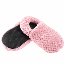 Chaussons chauffants rose paillette| Pelucho, vos bouillottes françaises