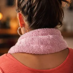 Bouillotte cervicale rose paillette| Pelucho