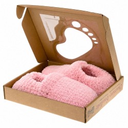 Chaussons chauffants rose paillette| Pelucho, vos bouillottes françaises