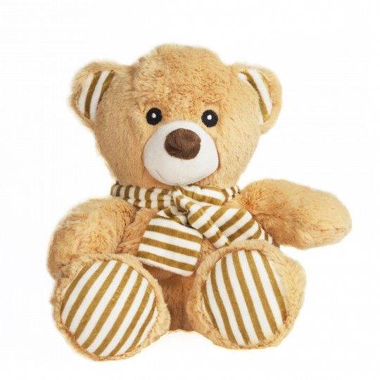 Bouillotte Doudou Ours 2 En 1 - Peluche Chauffante Micro-ondes Avec Perles De Céramique